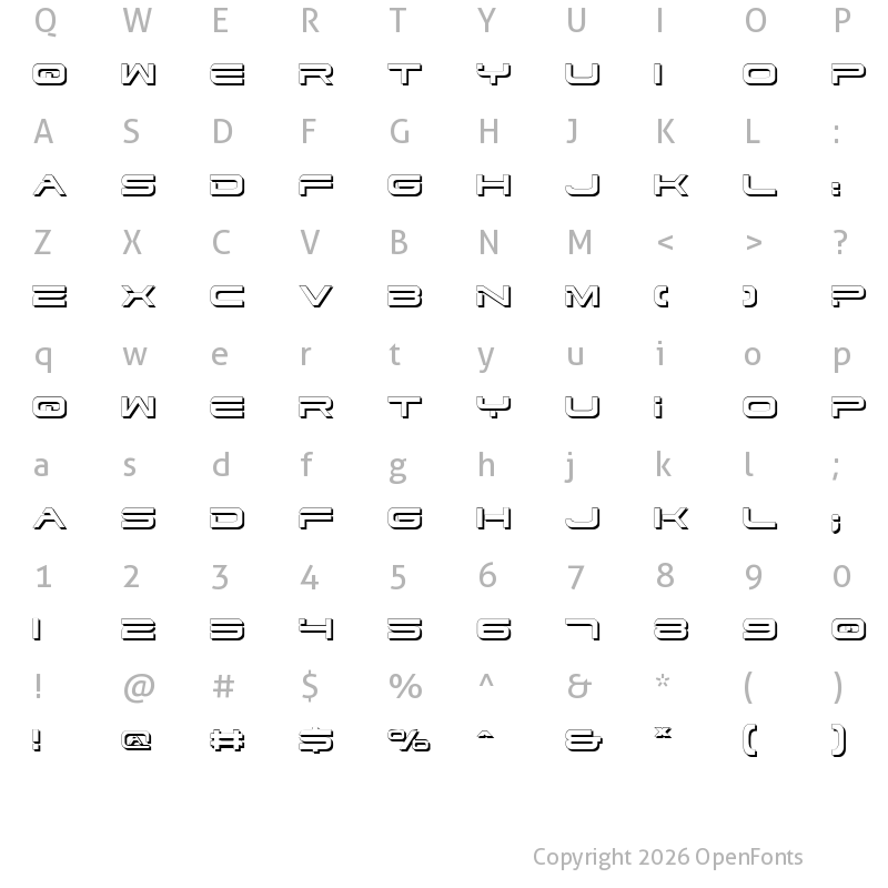 Character Map of Dodger Shadow Shadow