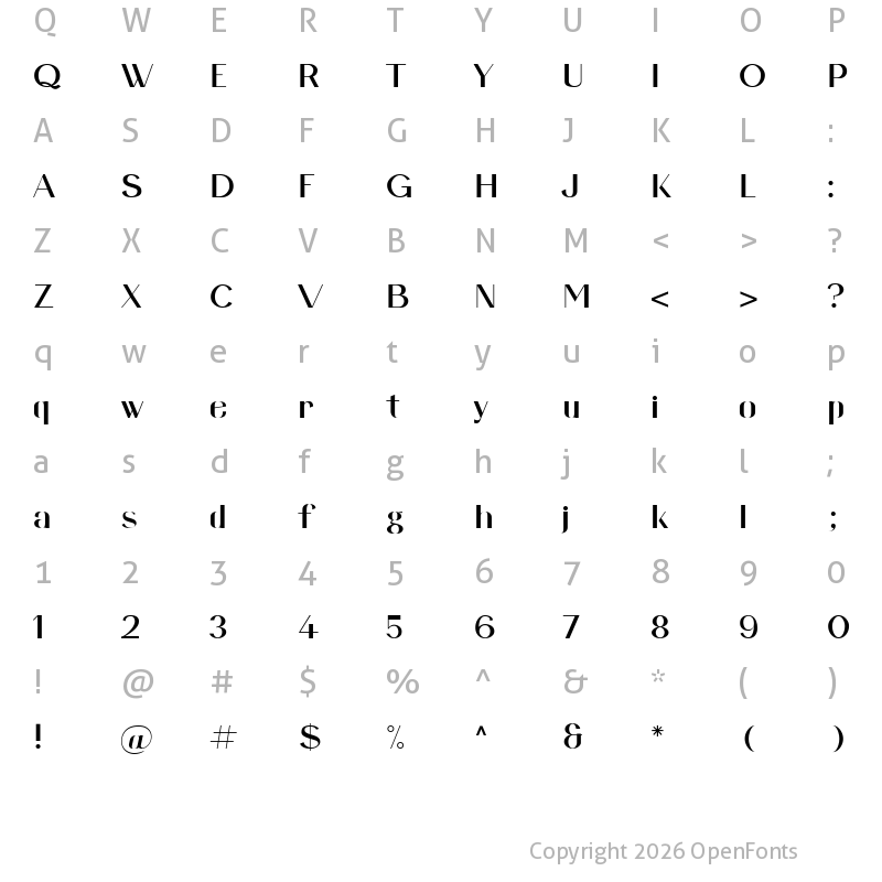 Character Map of Domestika Regular
