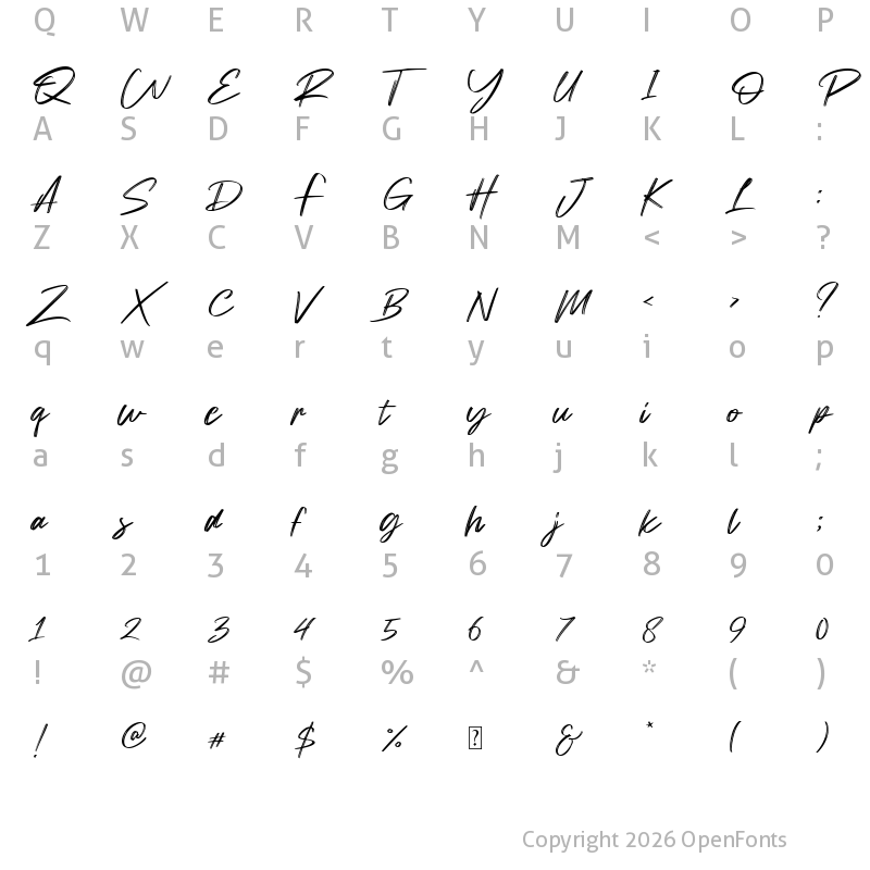 Character Map of Drainwood Regular