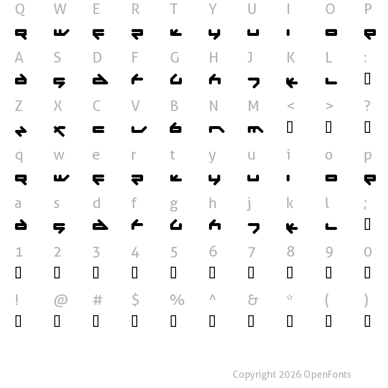 Character Map of dreampop Regular