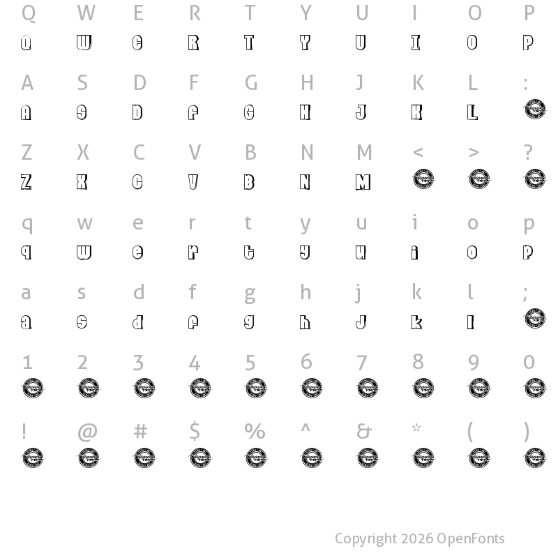 Character Map of Dumpy Planet Demo Outline