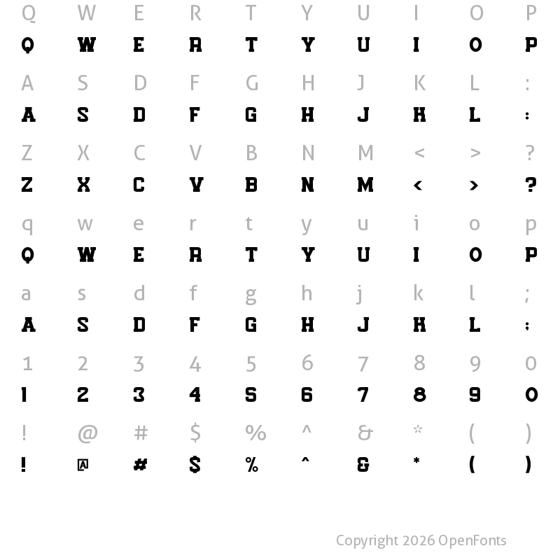 Character Map of Easter Patrick Regular