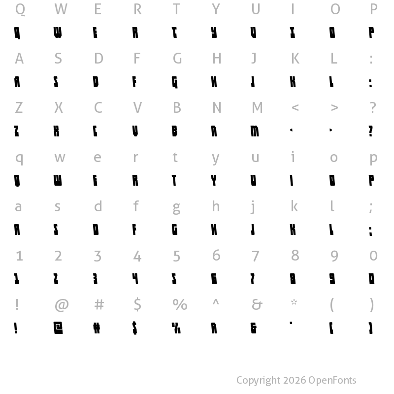 Character Map of Elastic Lad Expanded Semi-Left Regular