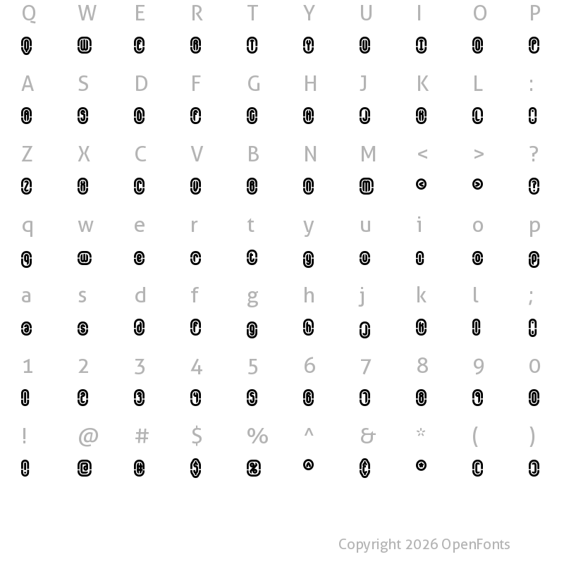 Character Map of Encapsulate BRK Normal