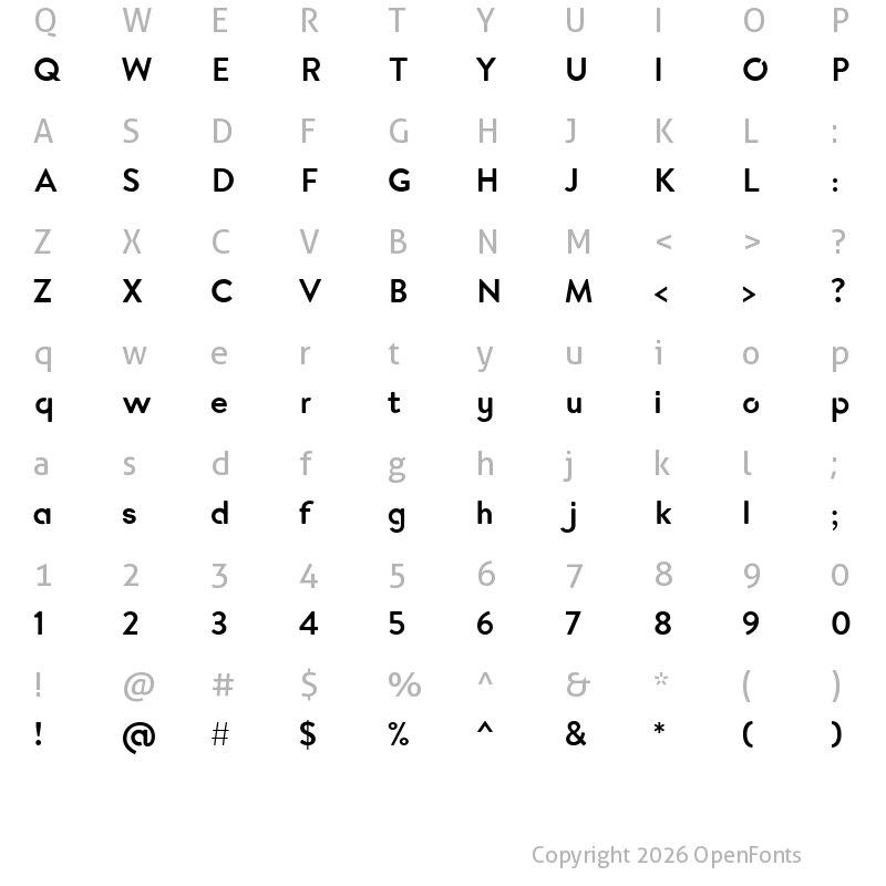 Character Map of Enso Enso