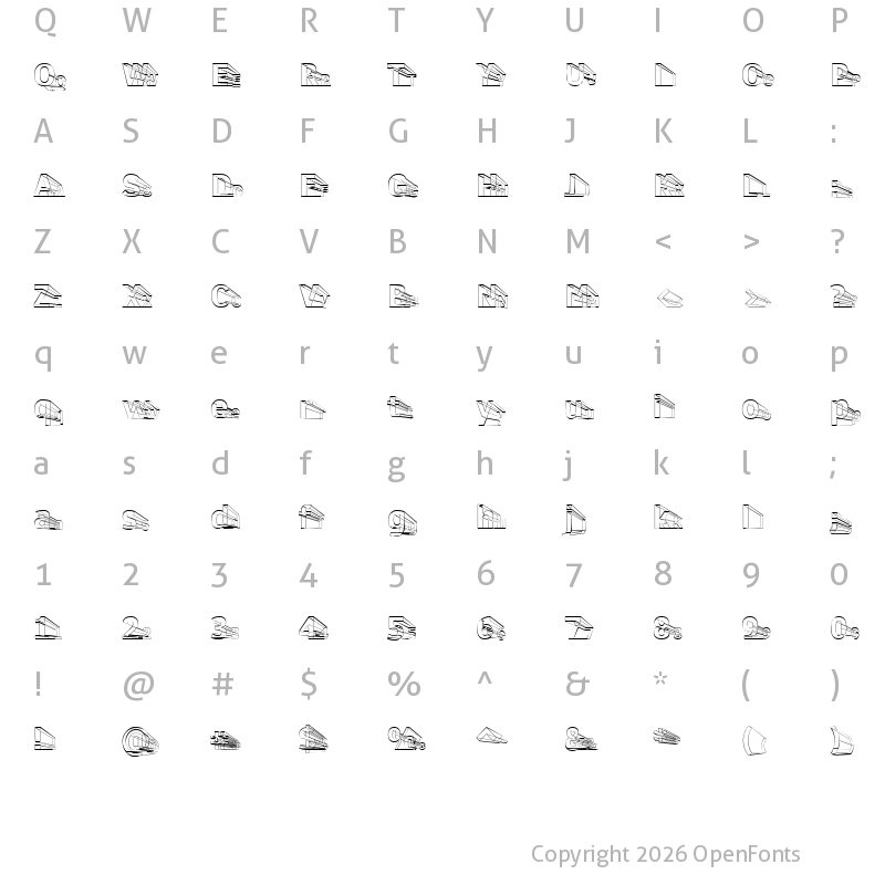 Character Map of Erectlorite Light Regular