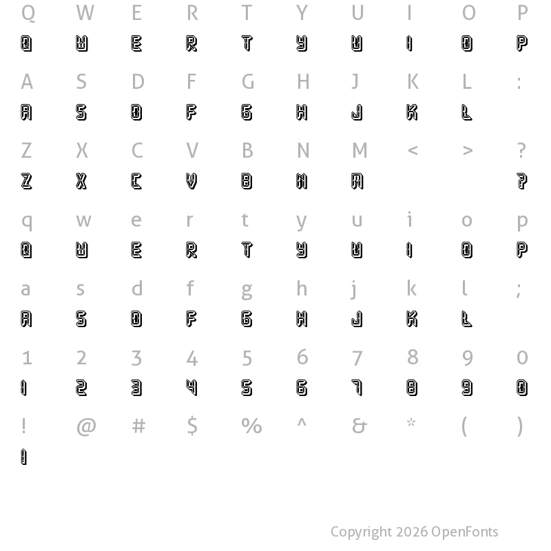 Character Map of Error Regular