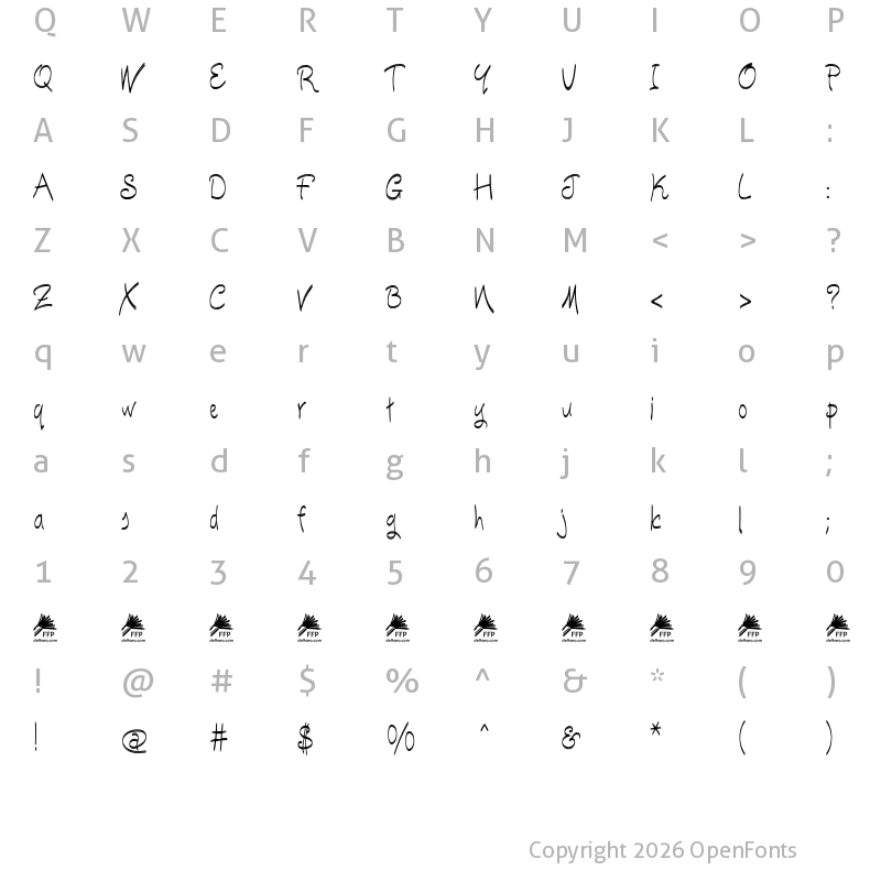 Character Map of Escobeta One FFP