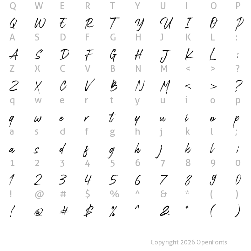 Character Map of Espander Regular Regular