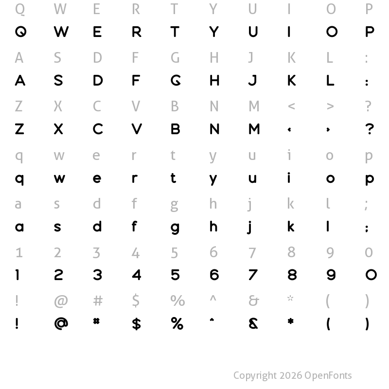 Character Map of Espial Regular 15