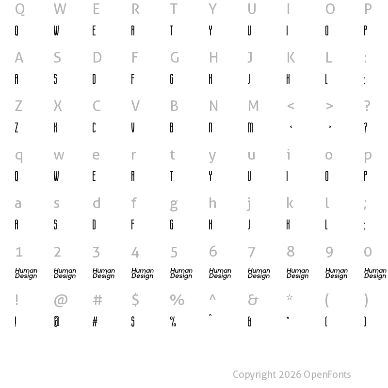 Character Map of Eunoia Trial
