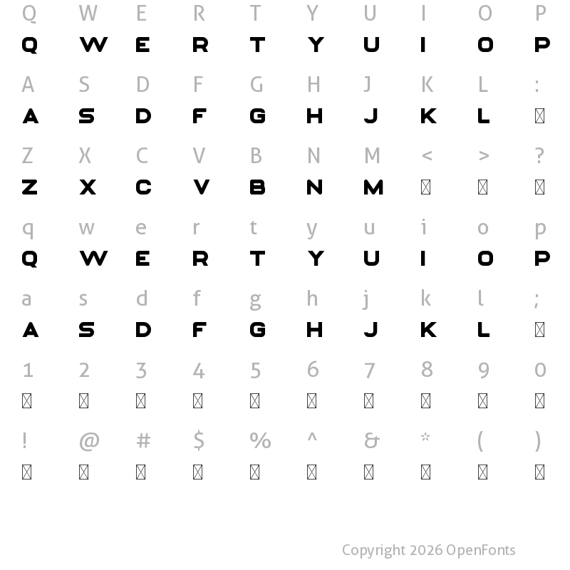 Character Map of Ex Mechanica Regular