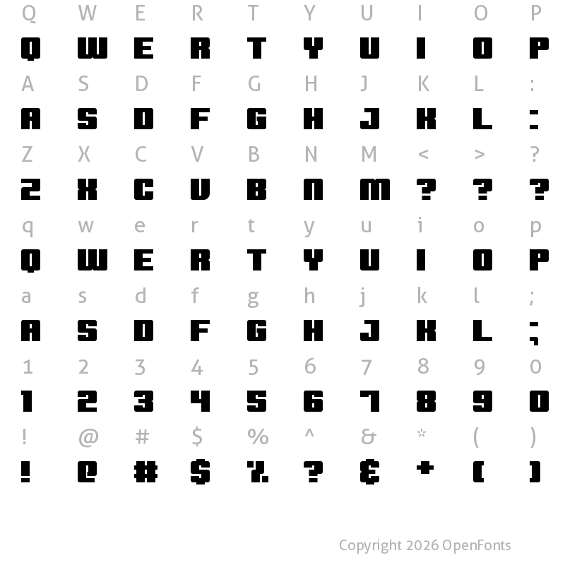 Character Map of Extinction Event Regular