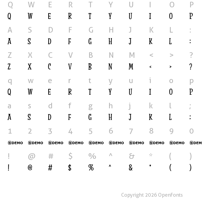 Character Map of Factory Heroes Regular