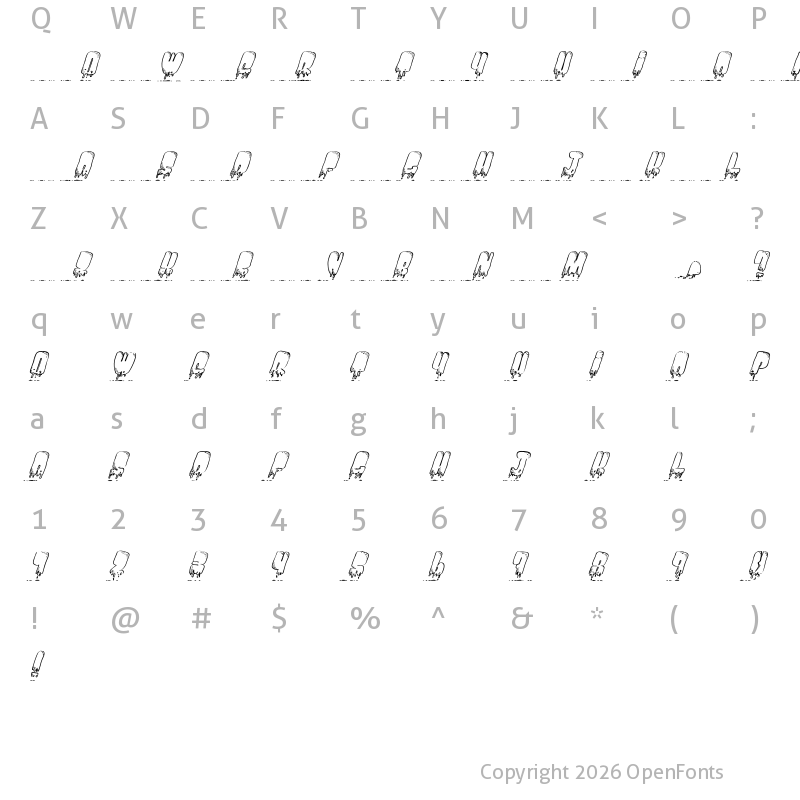 Character Map of Fantom Better Regular