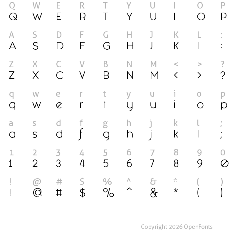 Character Map of Fashion Fetish Regular