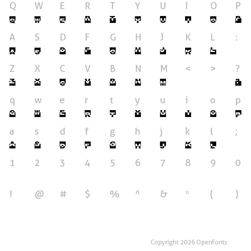 Character Map of FE Black Box Regular