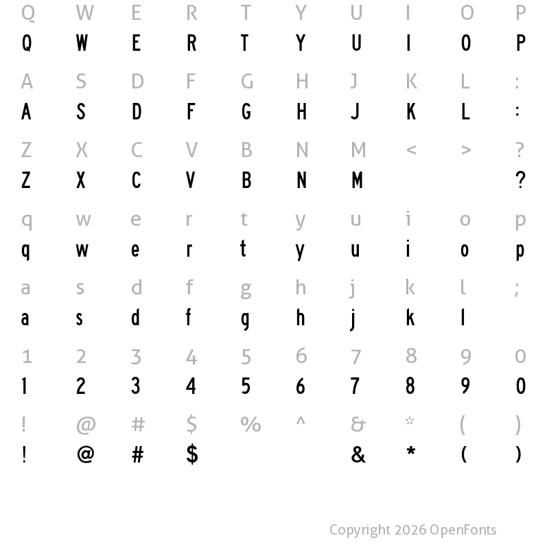 Character Map of FHWASeriesBC2021 plus40