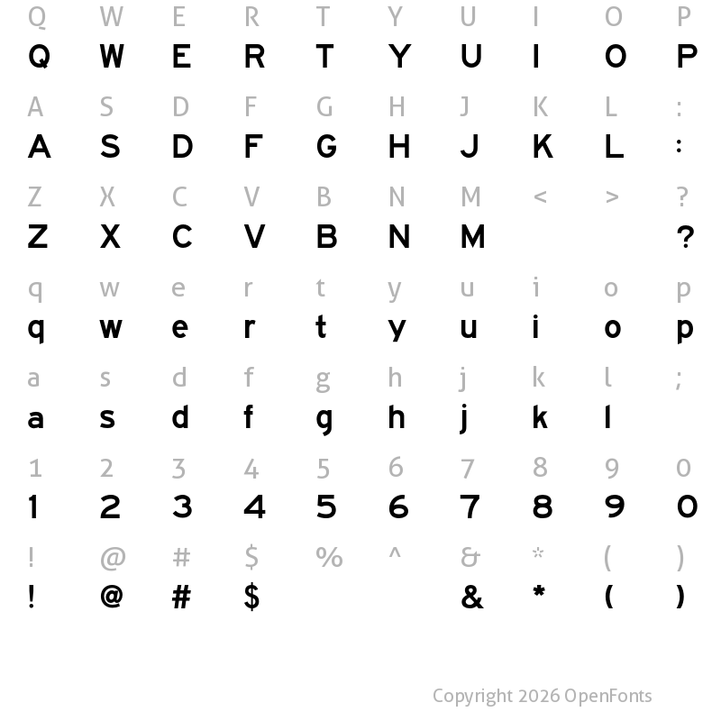 Character Map of FHWASeriesEF2021 minus20
