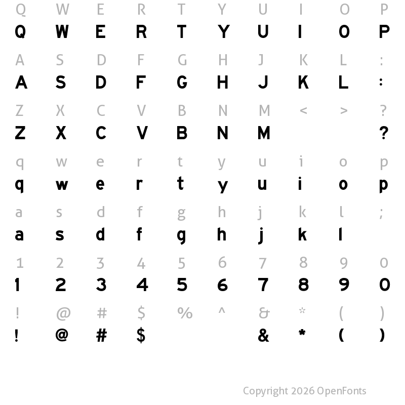 Character Map of FHWASeriesEmod2020 minus100