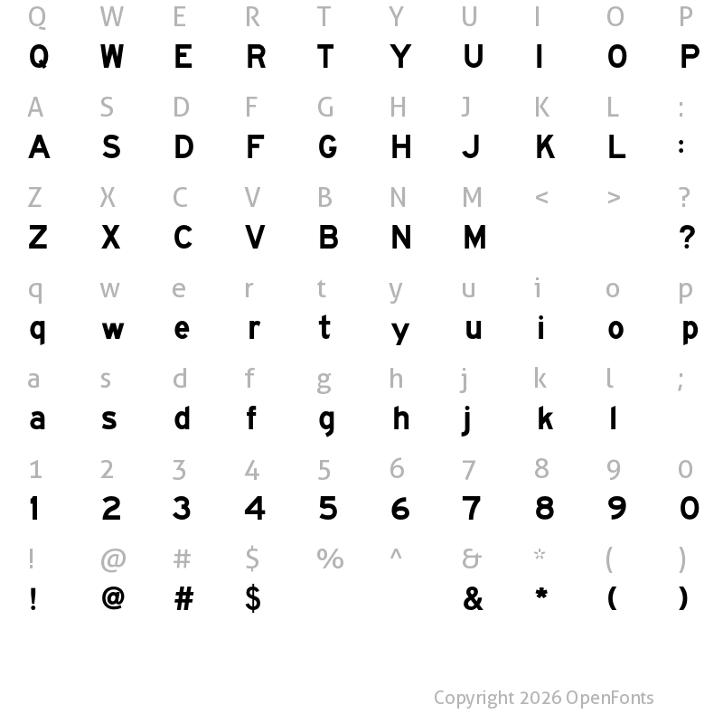 Character Map of FHWASeriesEmod2020 plus30