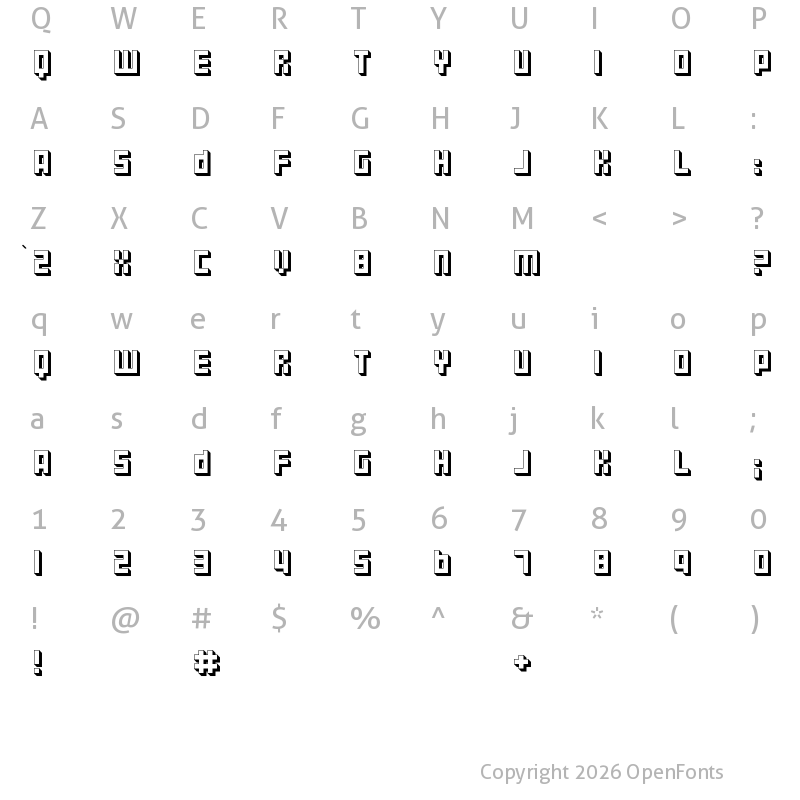 Character Map of Filepile Regular