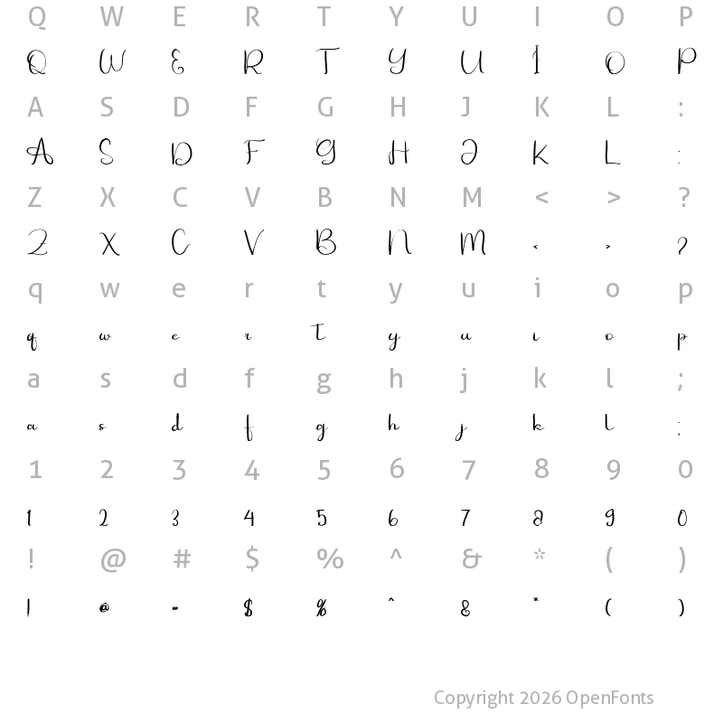 Character Map of Finsio Ganta Jen CANDEN