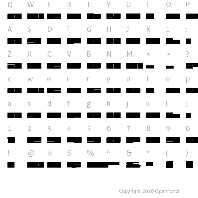 Character Map of Fit Devanagari Extra Extended