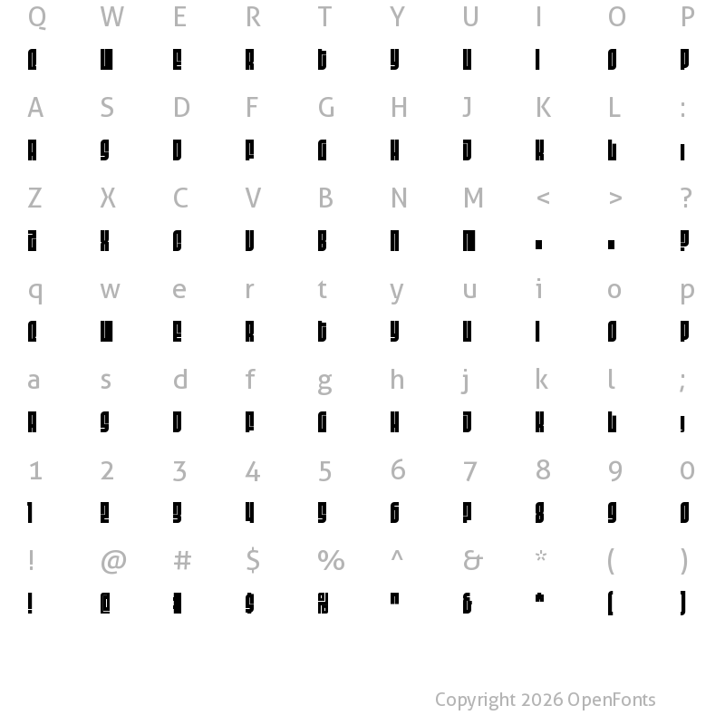Character Map of Fit Devanagari Variable Normal