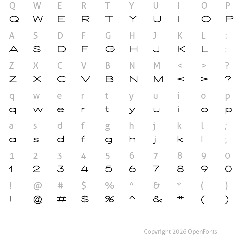 Character Map of Floweret normal