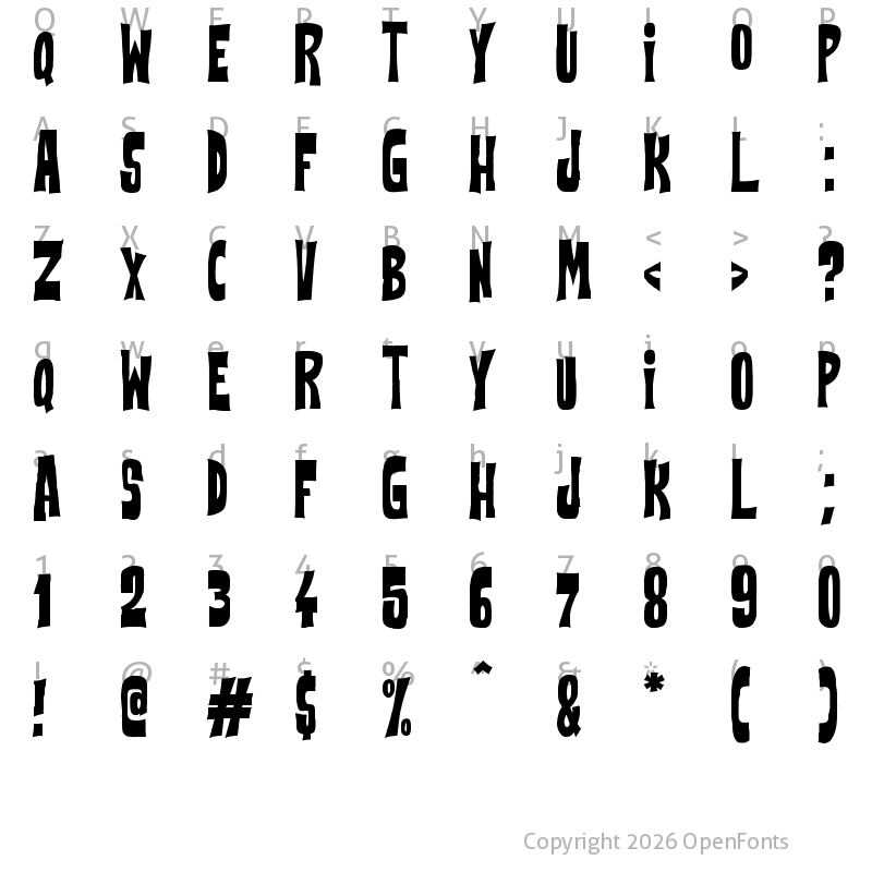 Character Map of Flowers Kingdom Regular