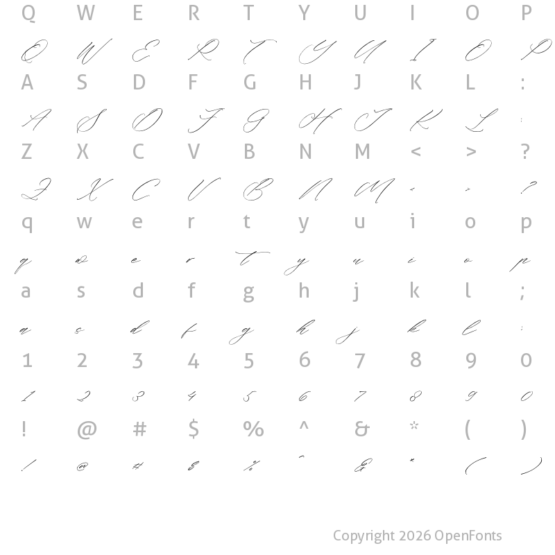 Character Map of Flumtips Noulevia Regular