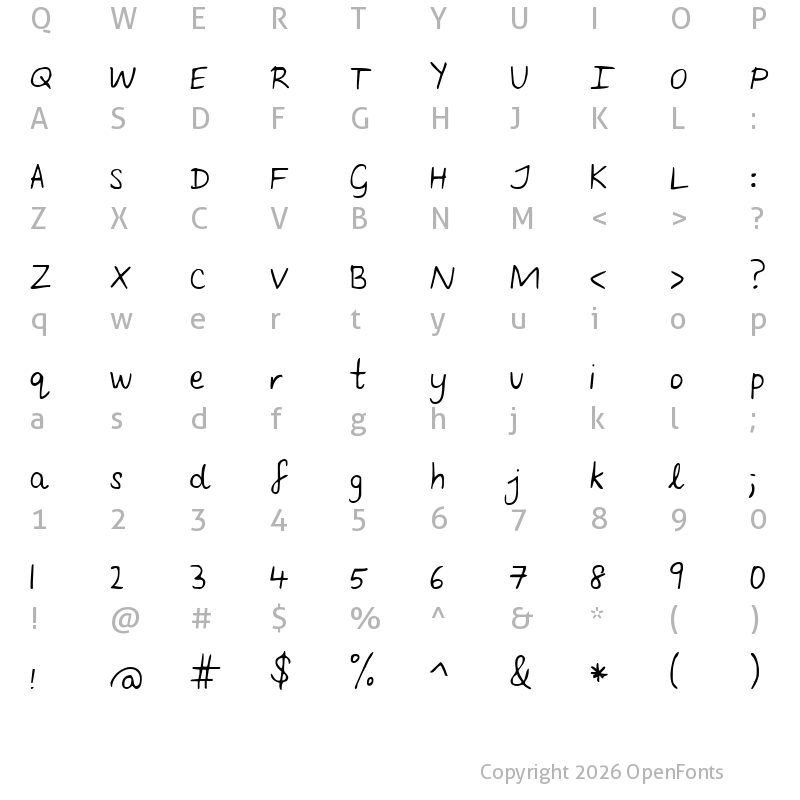 Character Map of Follow You Into the World Regular