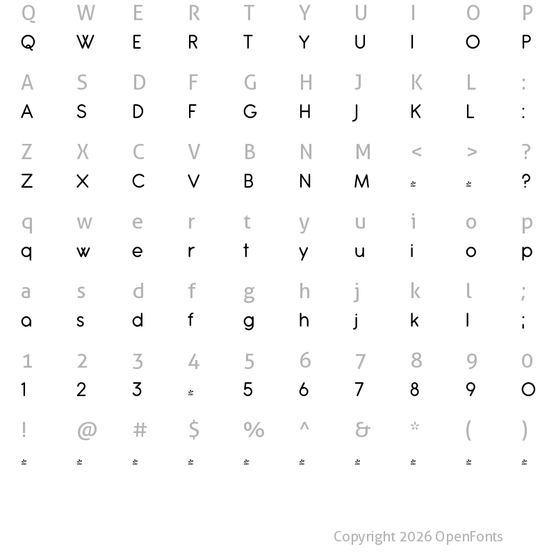 Character Map of FONTSPRING DEMO - Antipasto Pro Medium Regular