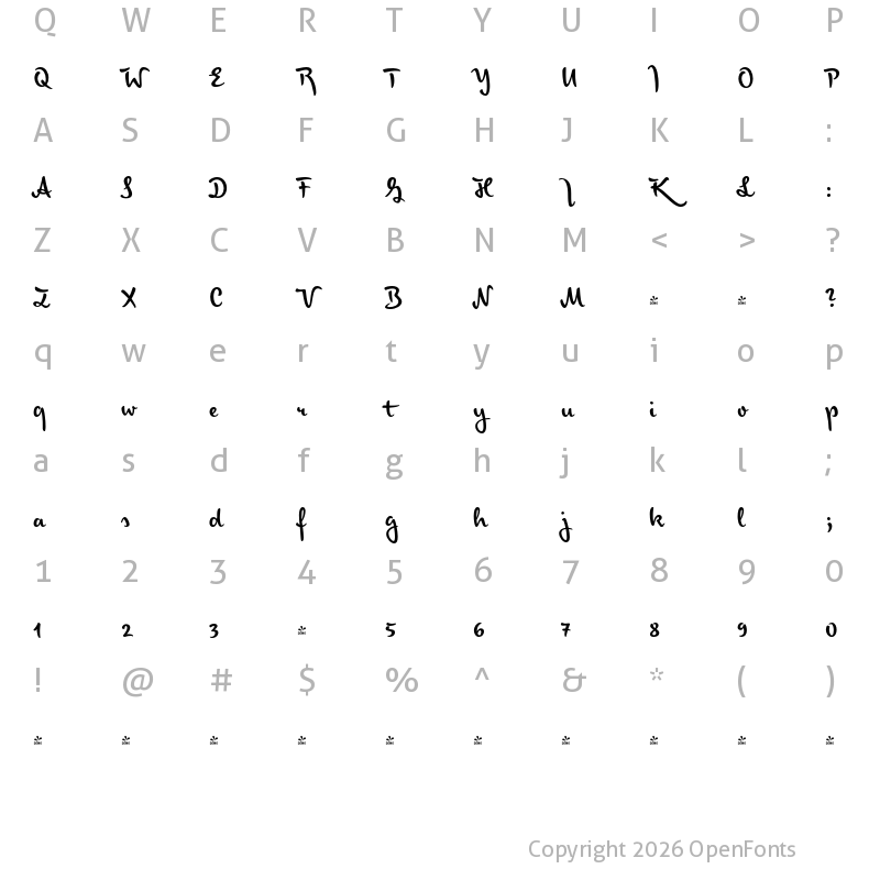 Character Map of FONTSPRING DEMO - Josef K Strong European Regular