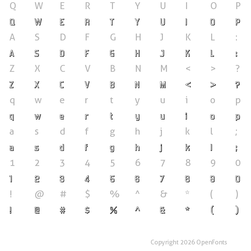 Character Map of Forgotten Futurist Shadow