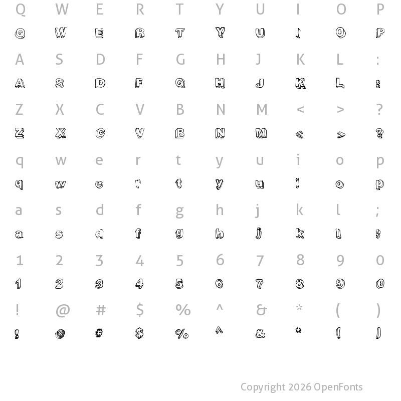 Character Map of FourthDimension Regular