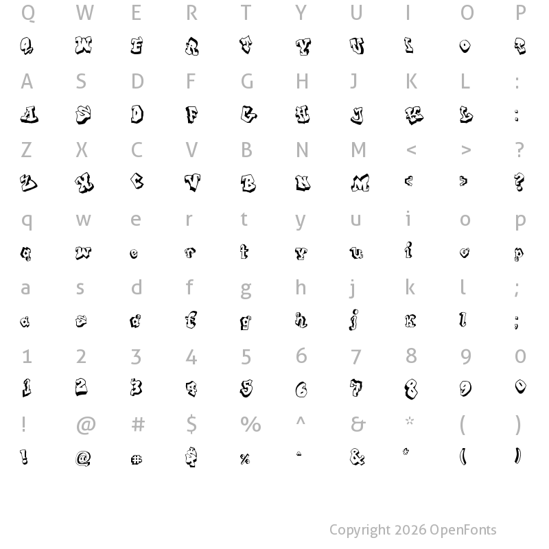 Character Map of From Street Art Regular