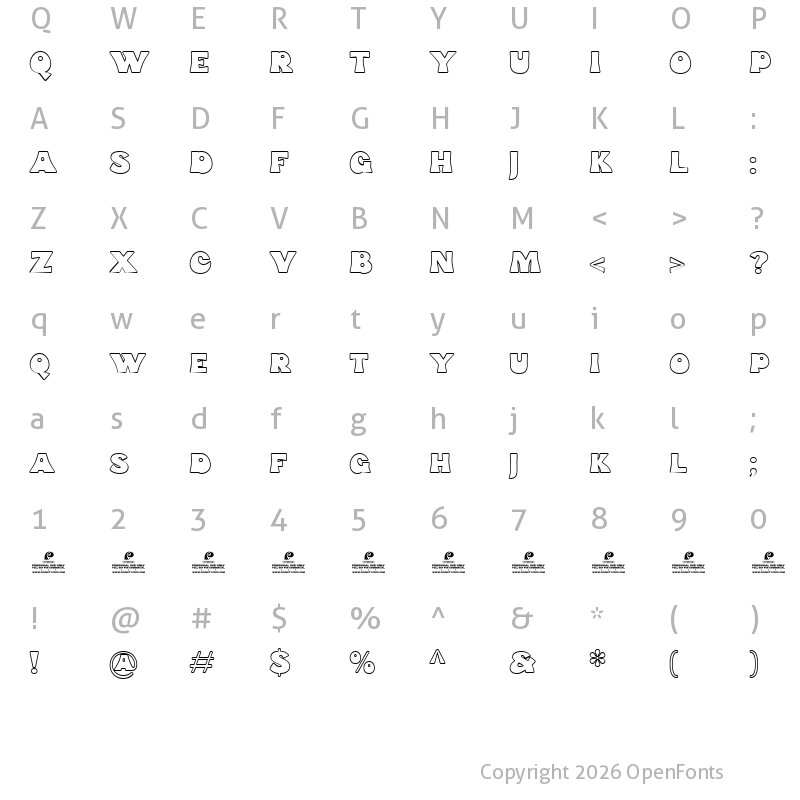 Character Map of Funk Gibson DEMO Outline
