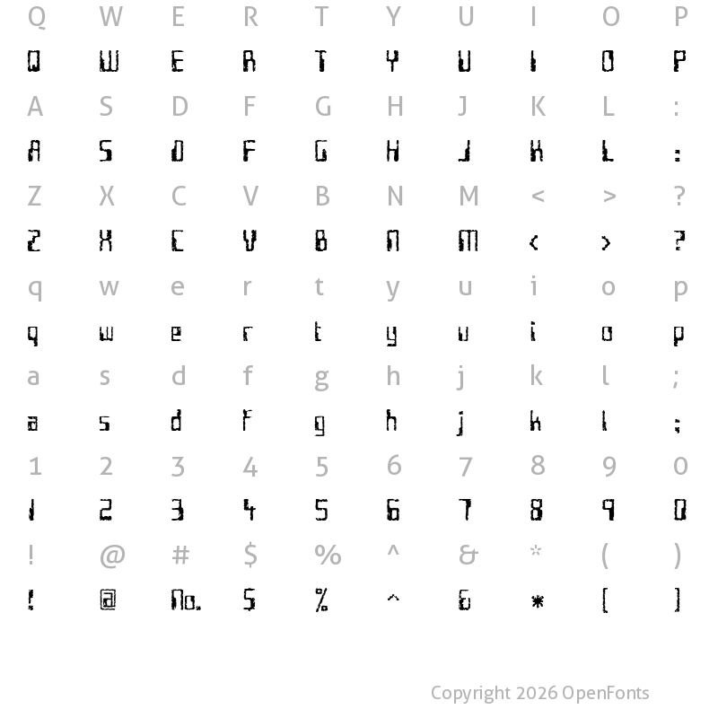 Character Map of Future Imperfect Regular