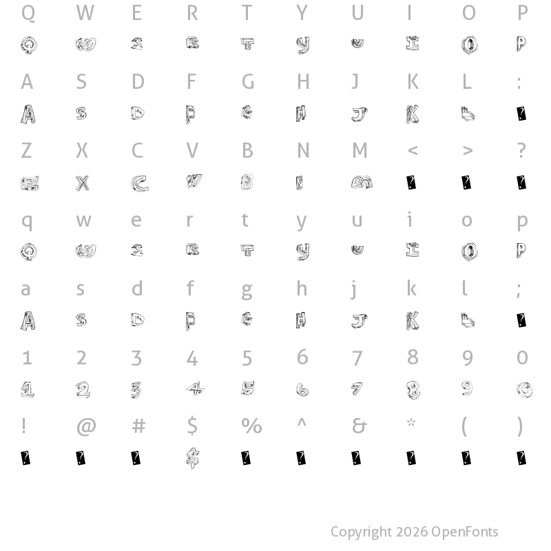 Character Map of FutureStyle Regular