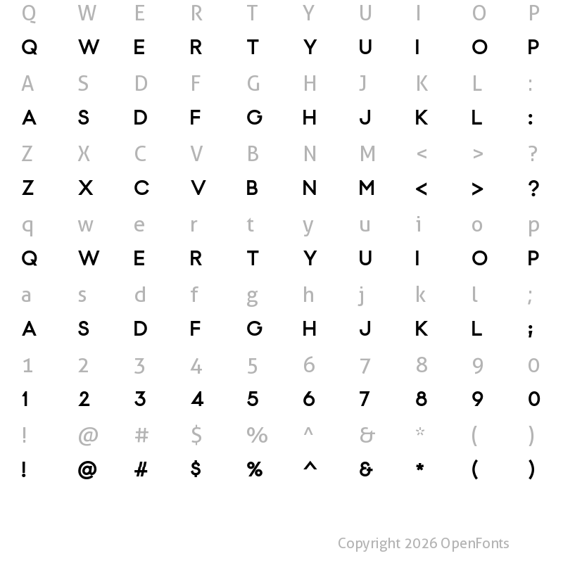 Character Map of Gabriely Black
