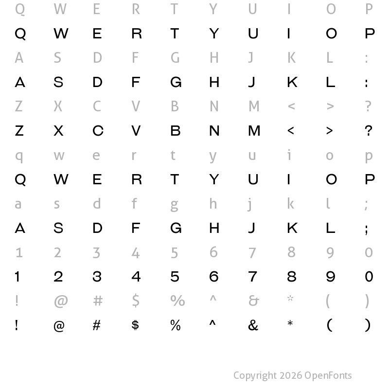 Character Map of Galderglynn Titling Book