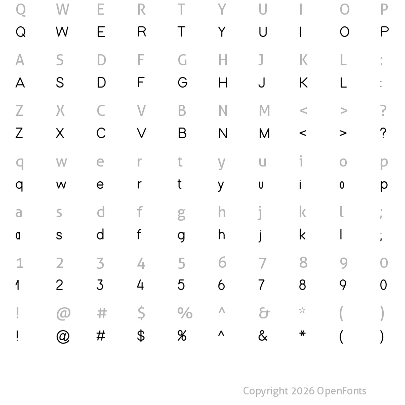 Character Map of Gallant normal