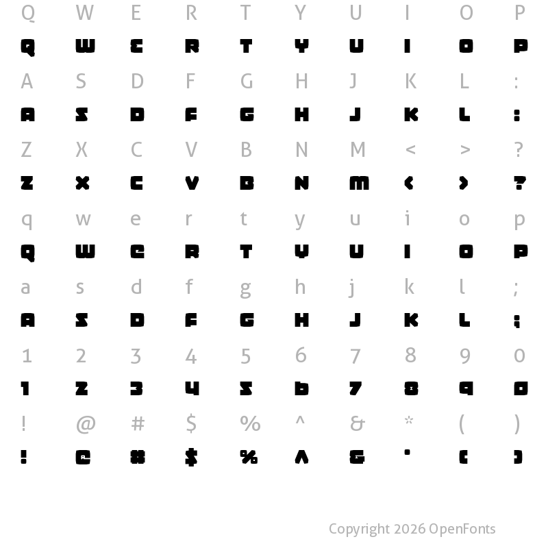 Character Map of Gamer Spot Regular