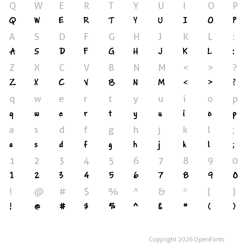 Character Map of Gapstown Small AH Bold