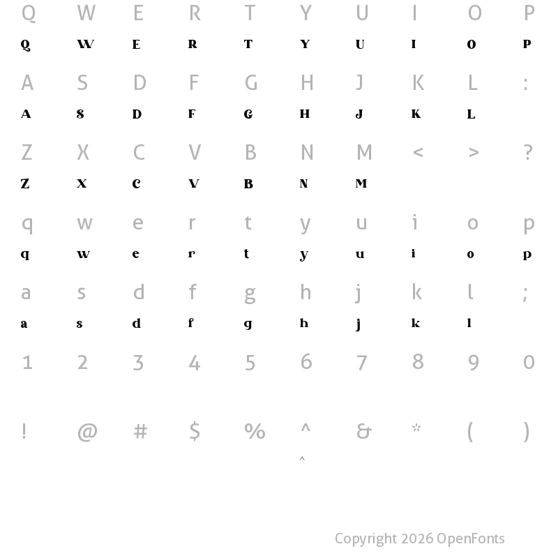 Character Map of Gazel Demo Normal
