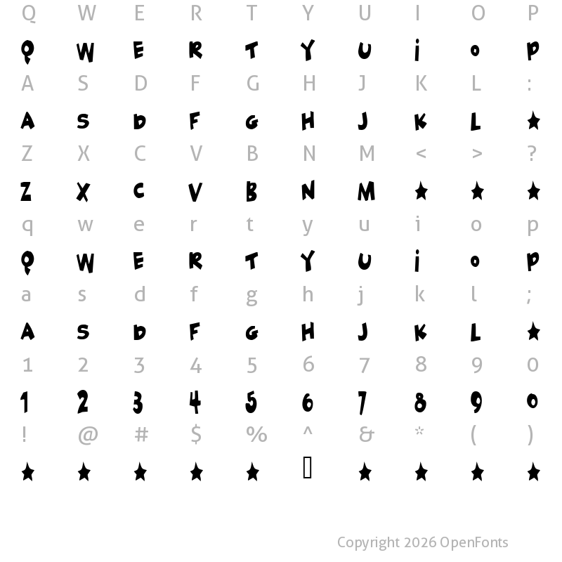 Character Map of Geek a byte Regular