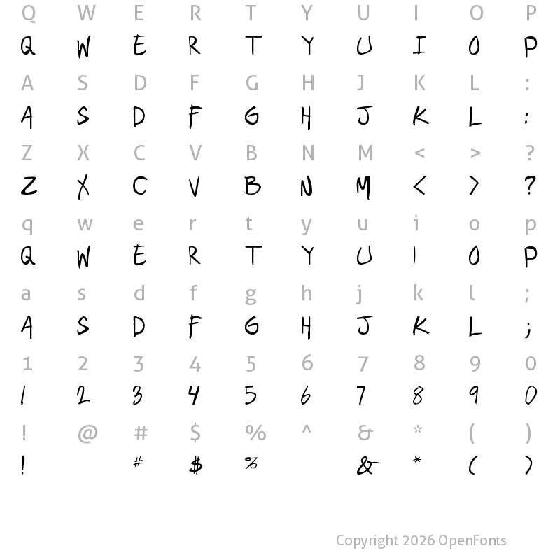 Character Map of geekriot Regular