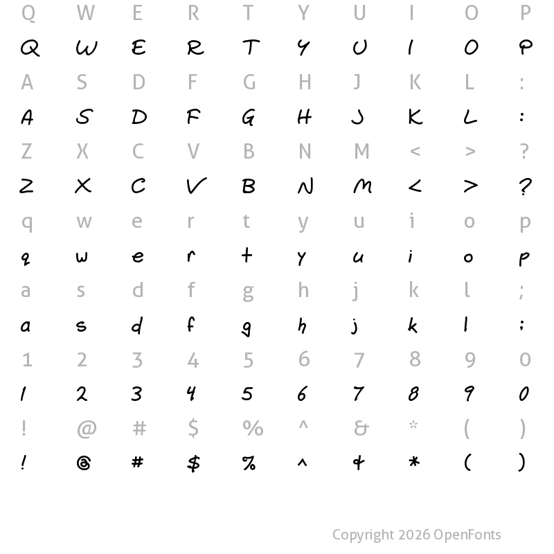 Character Map of Gemelli Regular